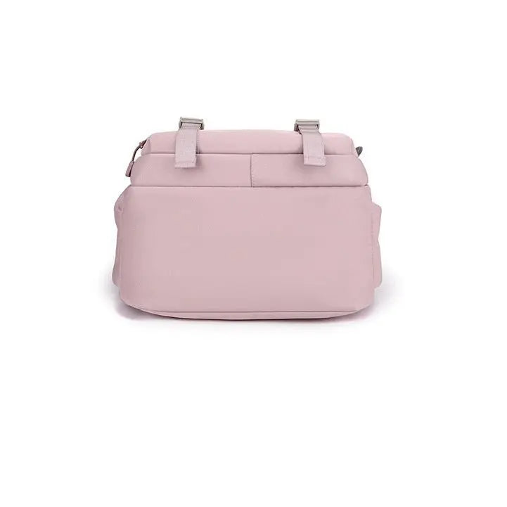 Vue du dessous du sac à dos scolaire fille violet clair