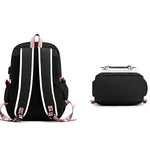 Sac à dos scolaire fille avec port USB – Collège & primaire - Vignette | Sacs pour tous