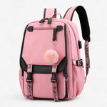 Sac à dos scolaire fille avec port USB – Collège & primaire - Vignette | Sacs pour tous