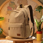 Sac à dos toile coton – Rétro, robuste et connecté - Vignette | Sacs pour tous