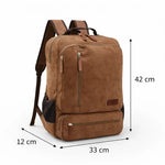 Sac à dos en toile pour homme étudiant – résistant et spacieux - Vignette | Sacs pour tous