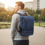 Sac à dos en toile pour homme étudiant – résistant et spacieux - Vignette | Sacs pour tous