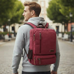Sac à dos en toile pour homme étudiant – résistant et spacieux - Vignette | Sacs pour tous