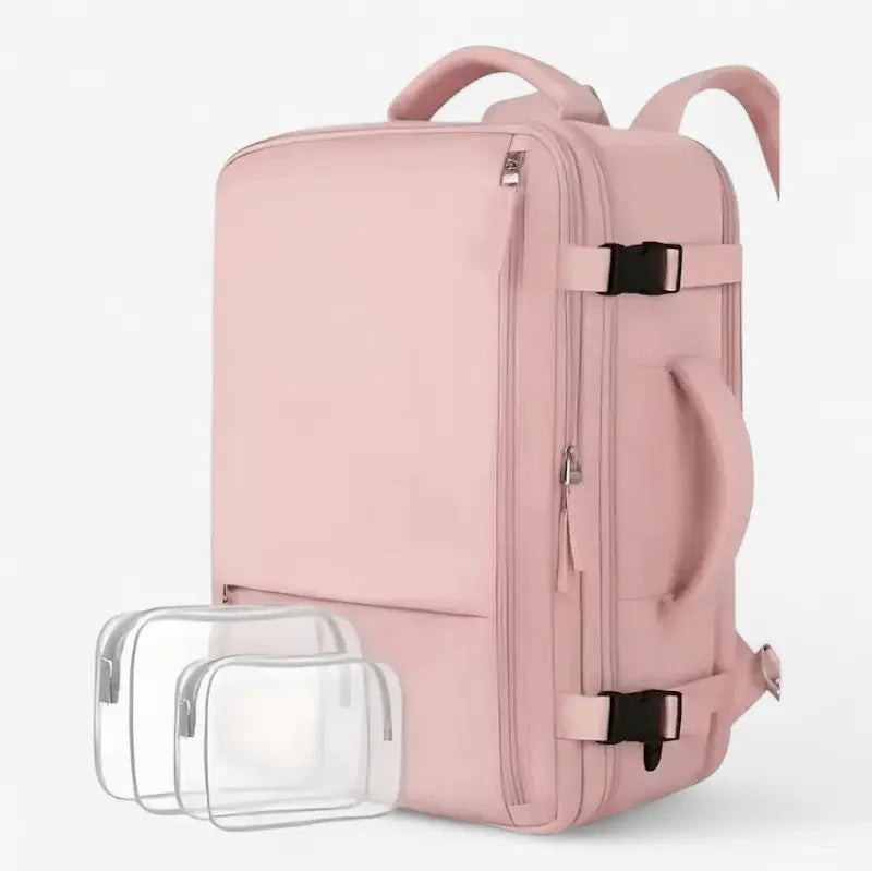 Sac à dos de voyage mixte violet clair élégant et imperméable