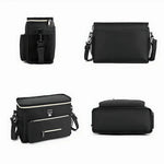 Sac à langer bandoulière noir – pratique, élégant et compact - Vignette | Sacs pour tous