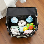 Sac à langer bandoulière noir – pratique, élégant et compact - Vignette | Sacs pour tous