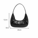 Sac à main croissant femme – Design minimaliste noir ou argenté - Vignette | Sacs pour tous