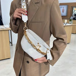 Sac banane femme croco avec chaîne dorée - Vignette | Sacs pour tous