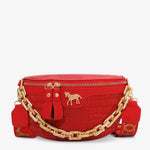 Sac banane femme croco avec chaîne dorée - Vignette | Sacs pour tous