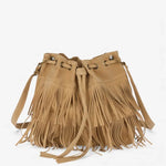 Sac bourse à franges en cuir synthétique - Vignette | Sacs pour tous