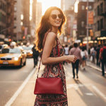Sac à bandoulière femme cuir véritable compact - Vignette | Sacs pour tous