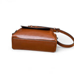 Sac bandoulière cuir marron – Compact et raffiné - Vignette | Sacs pour tous