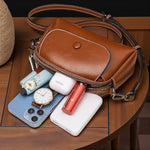 Sac bandoulière cuir marron – Compact et raffiné - Vignette | Sacs pour tous