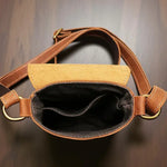 Sac bandoulière homme cuir véritable – Compact, rétro et pratique - Vignette | Sacs pour tous