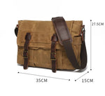 Sac bandoulière homme toile & cuir – modèle urbain - Vignette | Sacs pour tous