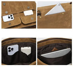 Sac bandoulière homme toile & cuir – modèle urbain - Vignette | Sacs pour tous