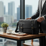 Sac porte-documents homme cuir véritable vintage A4 - Vignette | Sacs pour tous