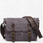 Sac bandoulière homme toile & cuir – modèle urbain - Vignette | Sacs pour tous