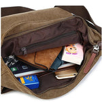 Sac bandoulière vintage en toile – style rétro et robuste - Vignette | Sacs pour tous