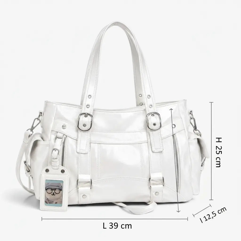 Sac cabas blanc dimensions 39 × 25 × 12,5 cm