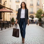 Sac cabas en cuir de vachette unisexe – Élégance intemporelle et robustesse - Vignette | Sacs pour tous