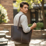 Sac cabas en cuir de vachette unisexe – Élégance intemporelle et robustesse - Vignette | Sacs pour tous