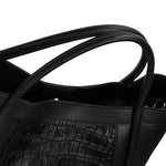 Sac cabas cuir pleine fleur femme – effet croco élégant - Vignette | Sacs pour tous