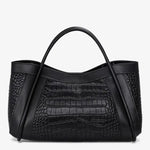 Sac cabas cuir pleine fleur femme – effet croco élégant - Vignette | Sacs pour tous
