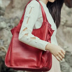 Sac cabas en cuir véritable pour femme – élégant et spacieux - Vignette | Sacs pour tous