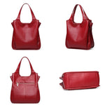 Sac cabas en cuir véritable pour femme – élégant et spacieux - Vignette | Sacs pour tous