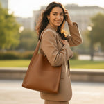 Sac cabas cuir synthétique grande contenance - Vignette | Sacs pour tous