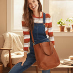 Sac cabas cuir pleine fleur femme grande capacité - Vignette | Sacs pour tous