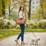 Sac cabas femme en cuir véritable – élégant et spacieux - Vignette | Sacs pour tous