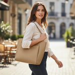 Sac cabas femme en cuir synthétique souple – élégant et spacieux - Vignette | Sacs pour tous