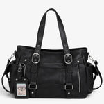 Sac cabas noir grande capacité – Bandoulière amovible - Vignette | Sacs pour tous