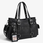 Sac cabas noir grande capacité – Bandoulière amovible - Vignette | Sacs pour tous