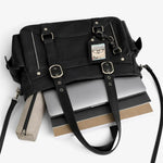 Sac cabas noir grande capacité – Bandoulière amovible - Vignette | Sacs pour tous