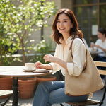 Sac cabas paille femme beige – grand format épaule - Vignette | Sacs pour tous