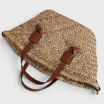 Sac à main paille tressée bohème – Élégant & naturel - Vignette | Sacs pour tous