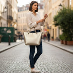 Sac cabas porté épaule femme – effet métallisé, spacieux et pratique - Vignette | Sacs pour tous