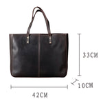 Sac cabas en cuir de vachette unisexe – Élégance intemporelle et robustesse - Vignette | Sacs pour tous