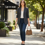 Sac à bandoulière en cuir suédé véritable pour femme - Vignette | Sacs pour tous