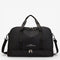 Sac de voyage femme noir en tissu Oxford avec compartiment chaussures et sangle pour valise 49x29x32 cm