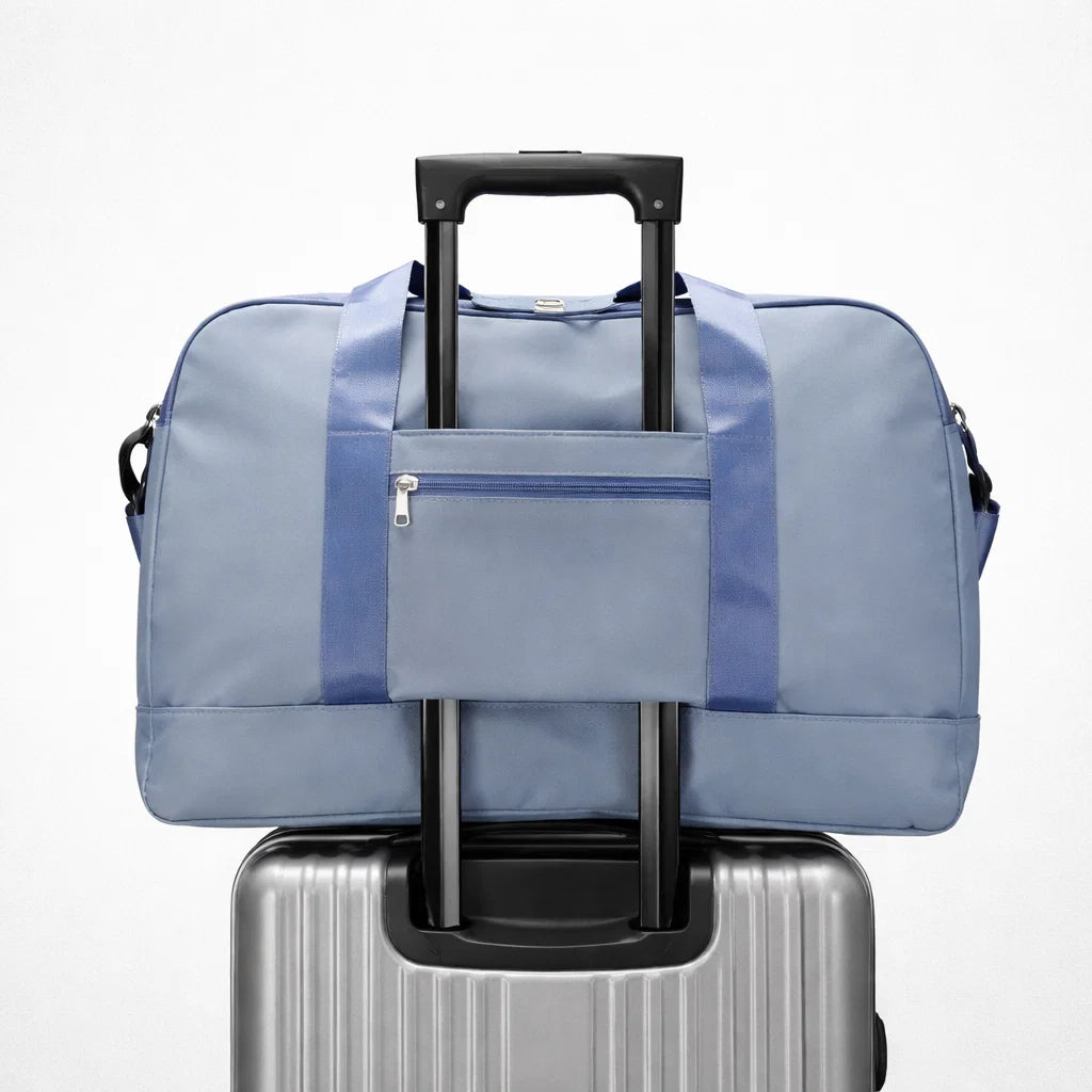 Sac de voyage femme avec sangle arrière pour fixation sur valise cabine