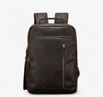 Sac à dos en cuir de vachette pour homme – Élégance vintage et robustesse - Vignette | Sacs pour tous