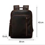 Sac à dos cuir de vachette ordinateur femme & homme - Vignette | Sacs pour tous