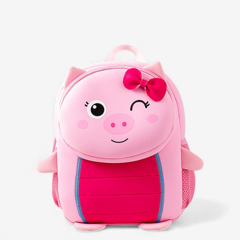 Sac à dos enfant cochon vu de face