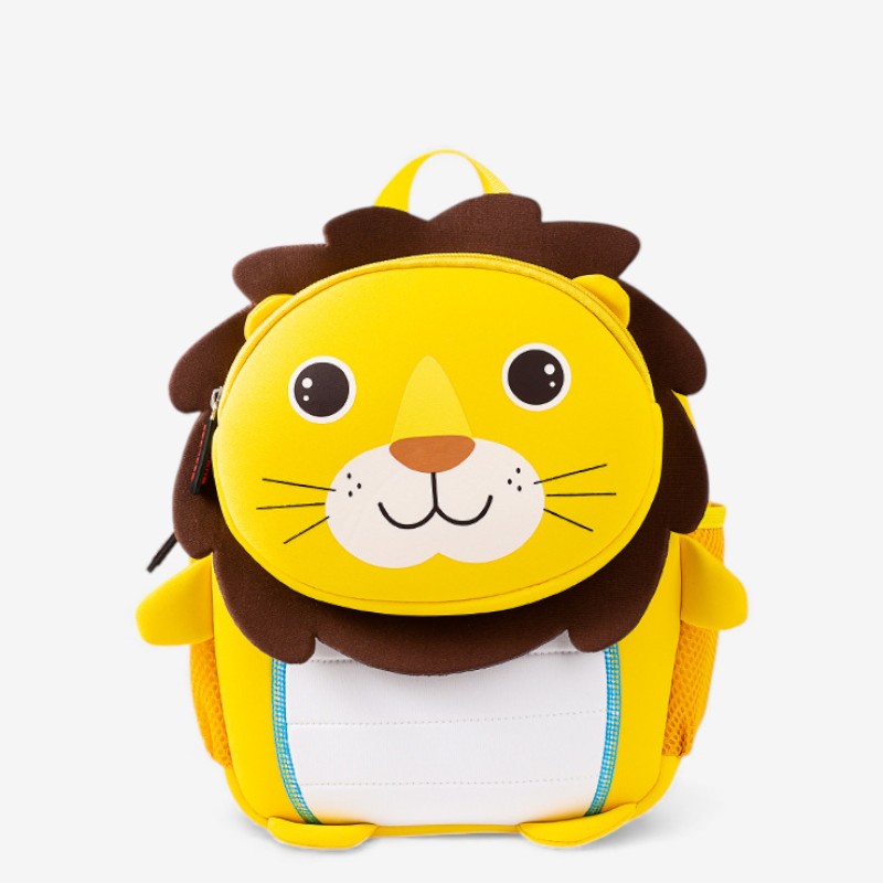 Sac à dos enfant lion vu de face