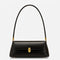 Sac épaule en cuir noir style baguette pour femme