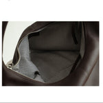 Sac épaule femme en cuir marron – souple et spacieux - Vignette | Sacs pour tous